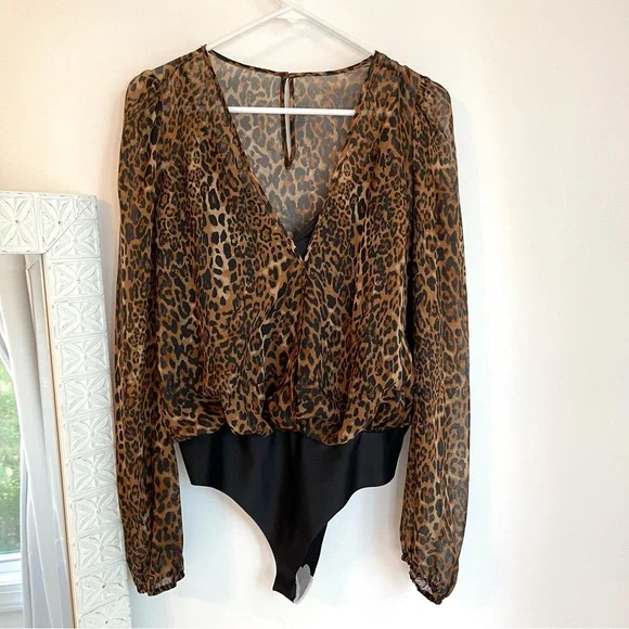 Cami NYC Leopard Print Bodysuit